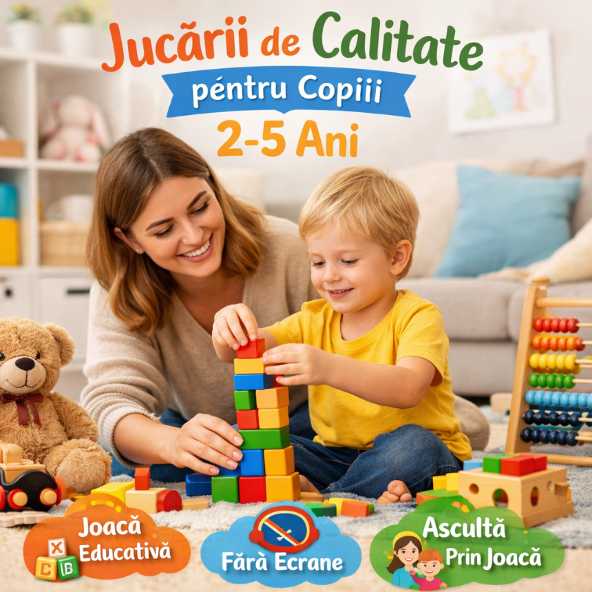 Joaca și jucăriile de calitate – esențiale între 2 și 5 ani